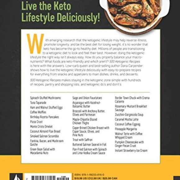 500 Ketogenic Recipes Book - Picture 2 of 2